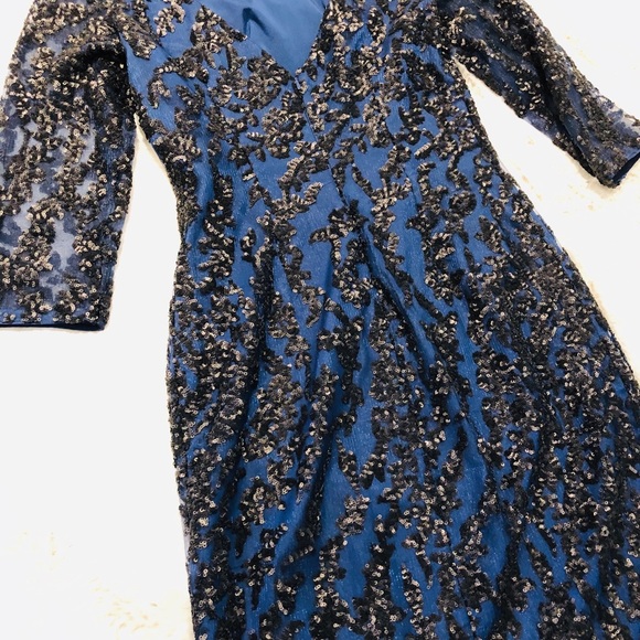 Aidan Marrox classic black mess and sequins dress - Picture 5 of 8